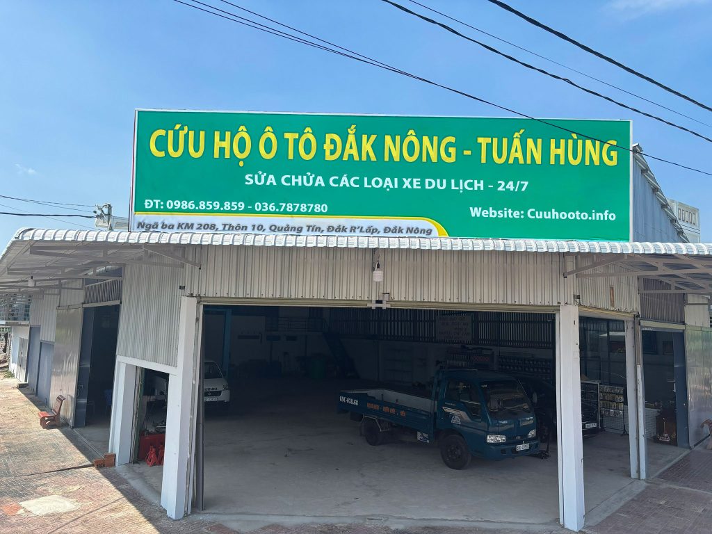 Garage cứu hộ Đắk Nông Tuấn Hùng - Thiết bị chuyên nghiệp
